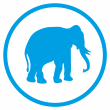 Bildmarke Vet-Praxis Reichinger (Elefant)